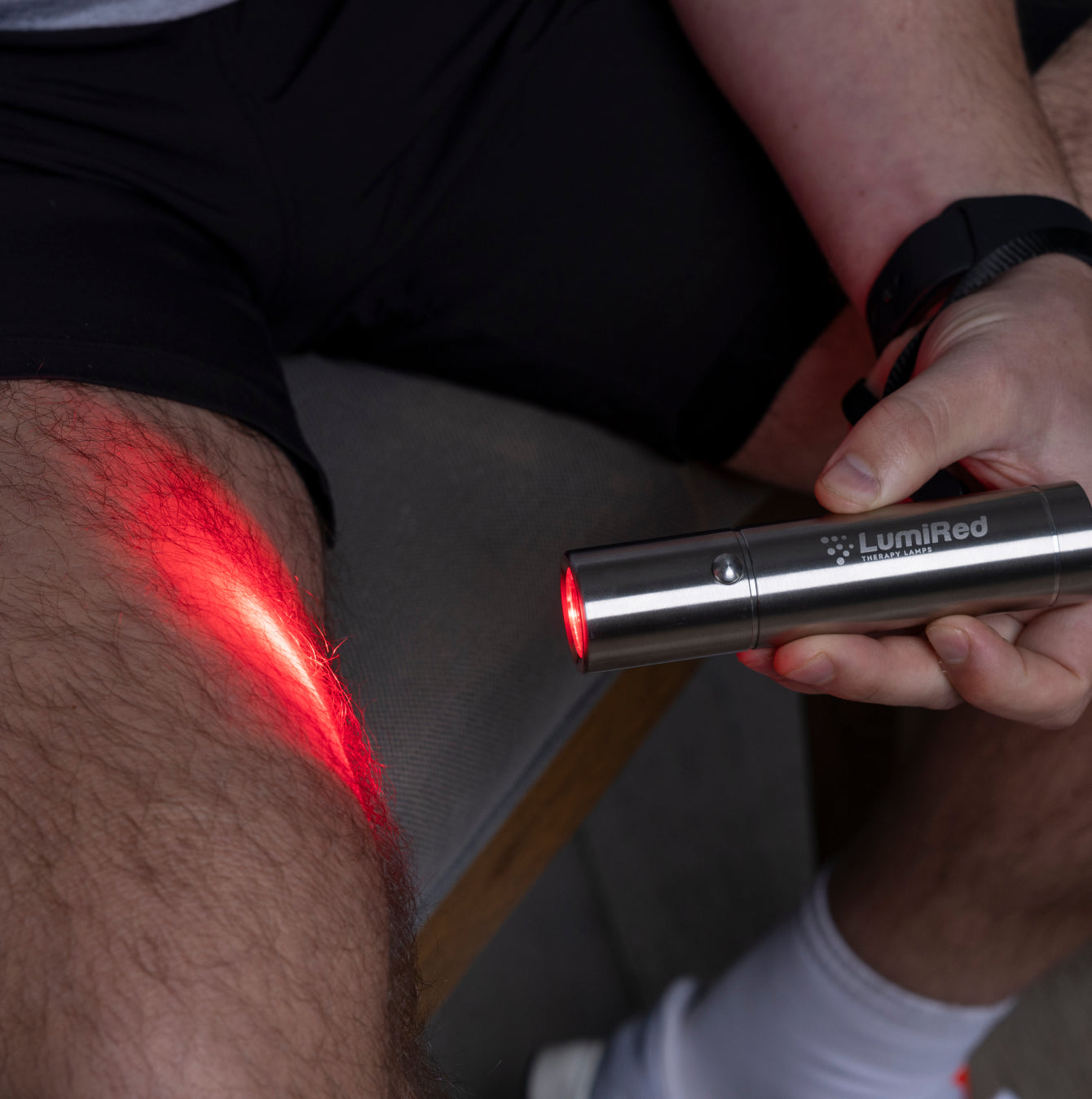 Using targeted red light for pain management.